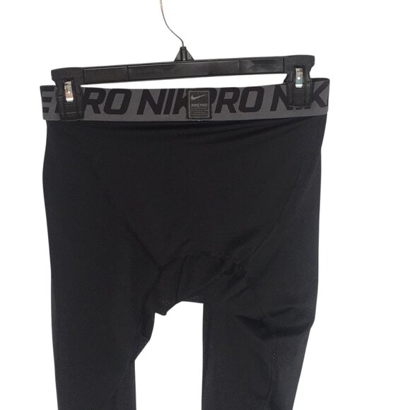 Nike Pro Dri-Fit Compression Pants Mens Medium Black Baselayer Leggings Running - Picture 8 of 15